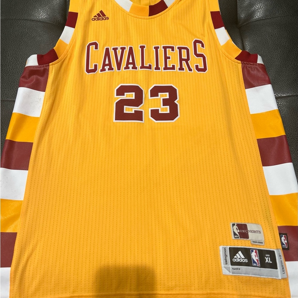 LeBron James Cleveland Cavaliers Cavs #23 HWC Throwback Adidas Jersey XL Men
